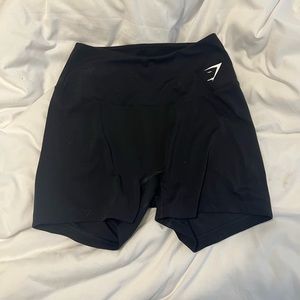 black high waist gymshark biker shorts